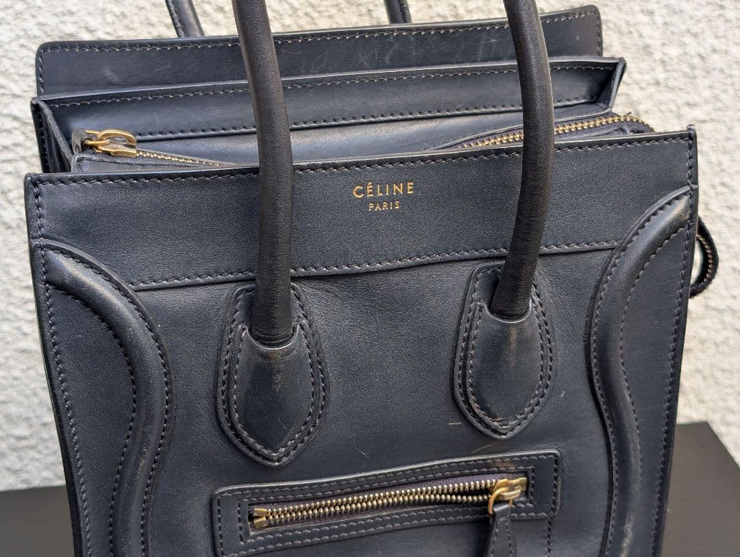 CÉLINE セリーヌ ラゲージ マイクロショッパー ハンドバッグ