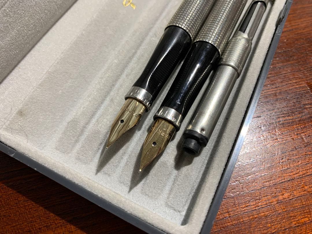 パーカー75シズレ 万年筆　スターリングシルバー純銀軸 初期・中期セット