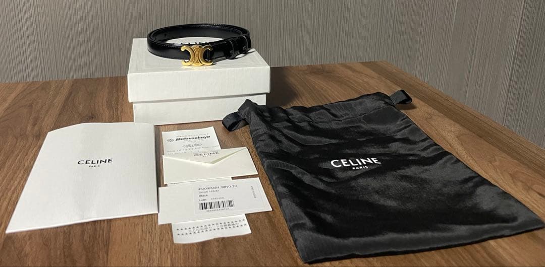 セリーヌ celine トリオンフ ベルト 70センチ レディース