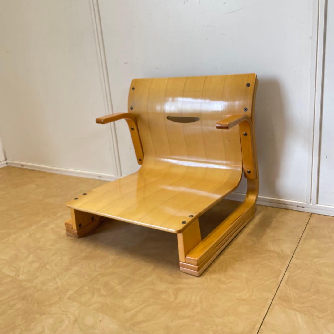 楽座椅子NEW クッション付 新日本木工 座椅子 チェア イス あぐら 通販生活