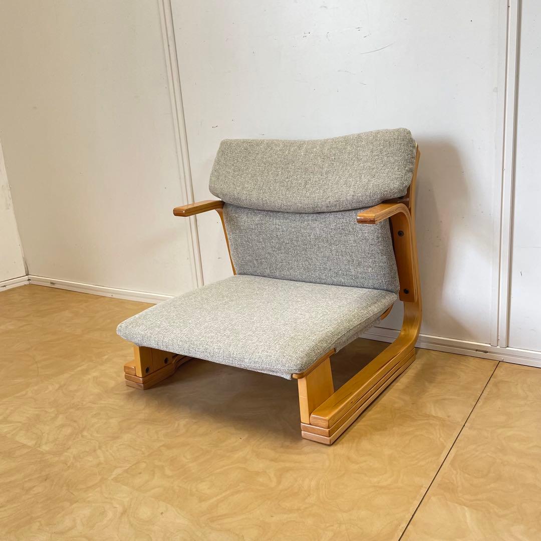 楽座椅子NEW クッション付 新日本木工 座椅子 チェア イス あぐら 通販生活