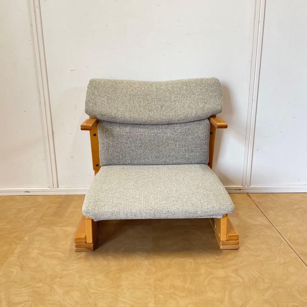 楽座椅子NEW クッション付 新日本木工 座椅子 チェア イス あぐら 通販生活