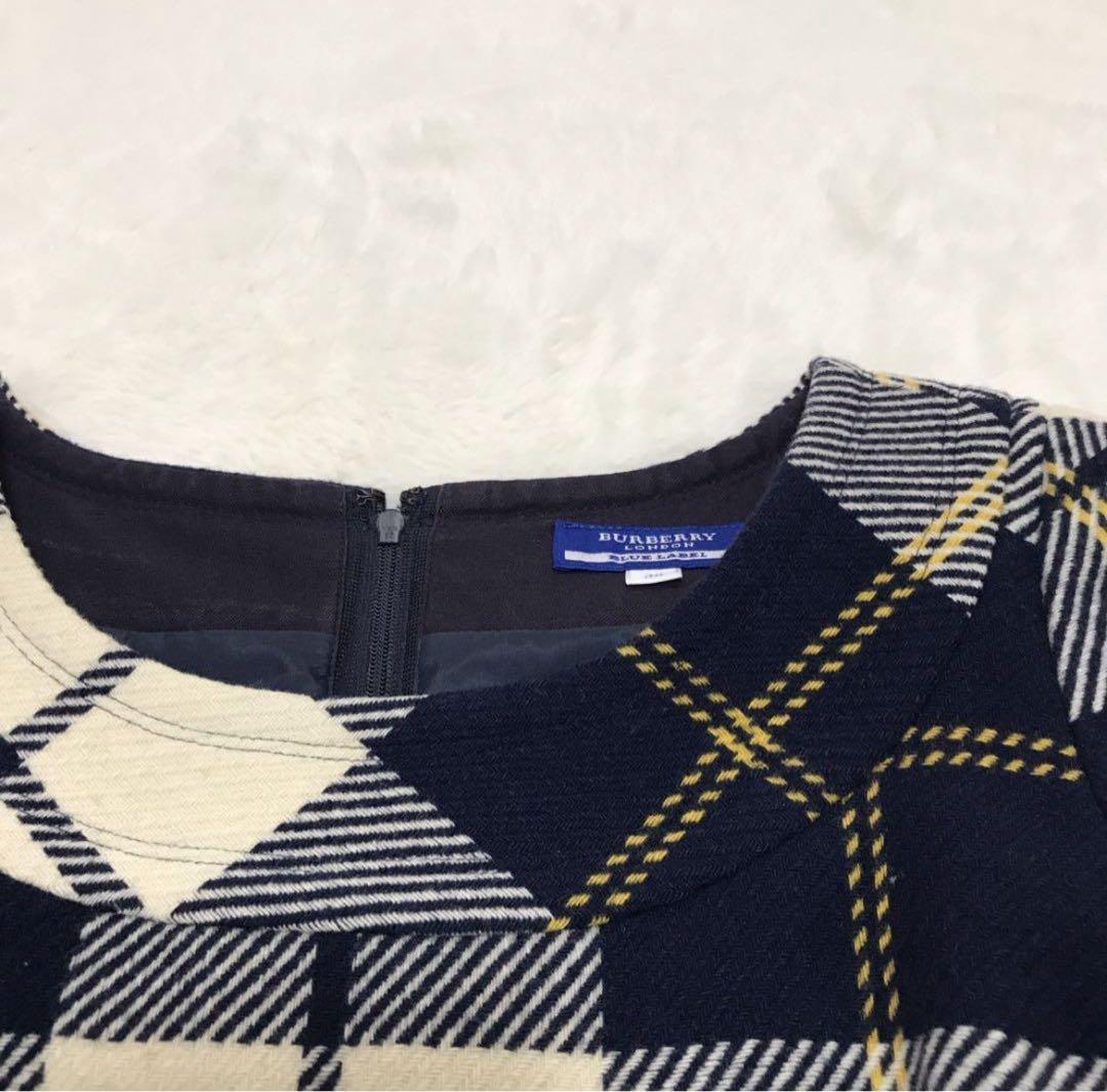 最終価格！バーバリーブルーレーベル　ワンピース　チェック柄