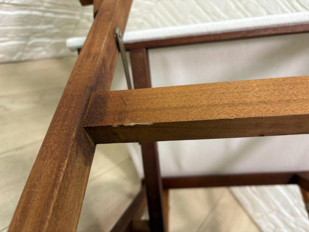 希少 未使用 Coleman コールマン ガーデン ウッドチェア 折りたたみ ②