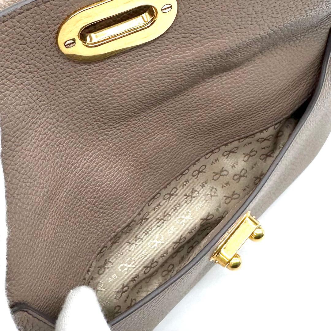 美品✨アニヤハインドマーチ スモールカーカー ハンドバッグ 2way グレージュ