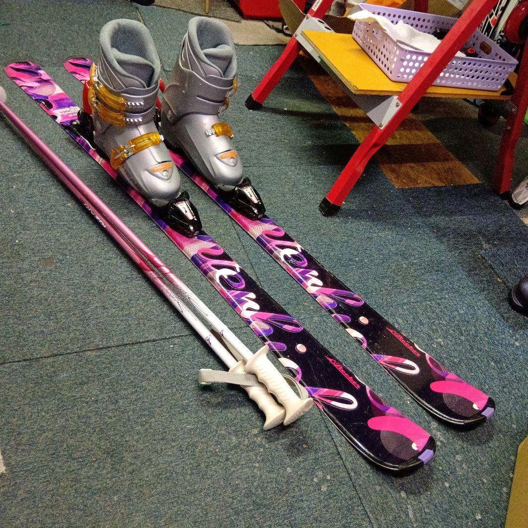 メンテナス済 145cmカザマ 靴25cmストック付