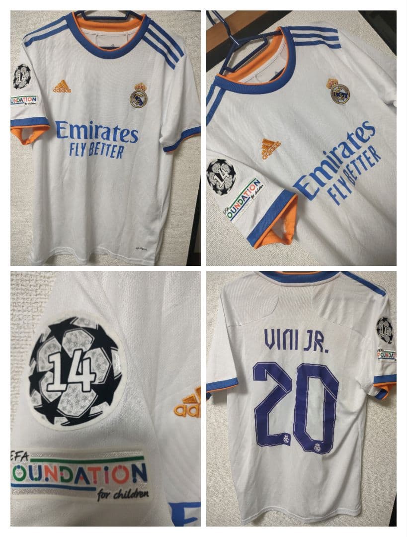 #20ヴィニシウスジュニオールレアル・マドリード 21/22ホームユニフォーム