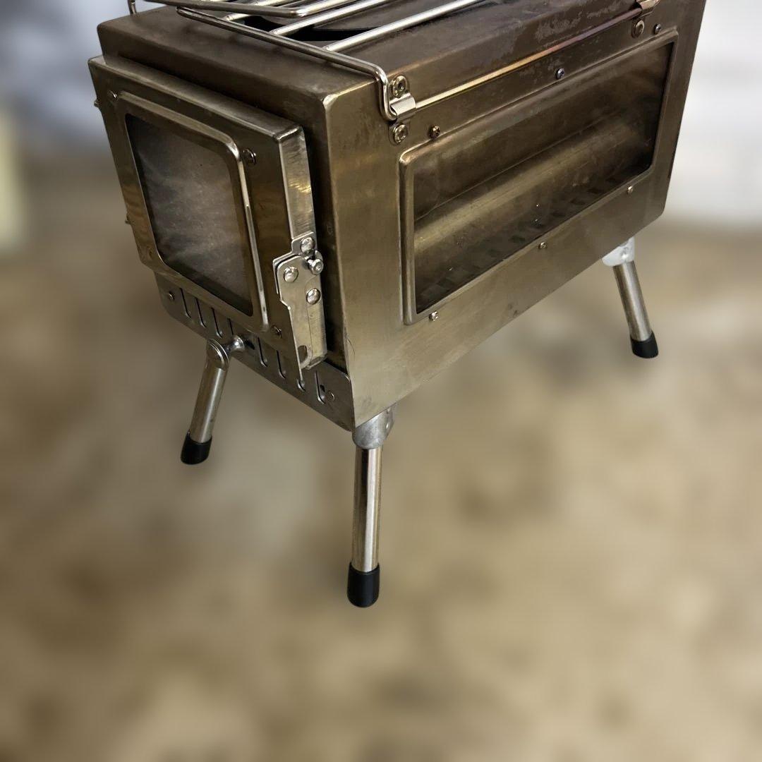 薪ストーブ コンパクト ステンレス製　付属品多数