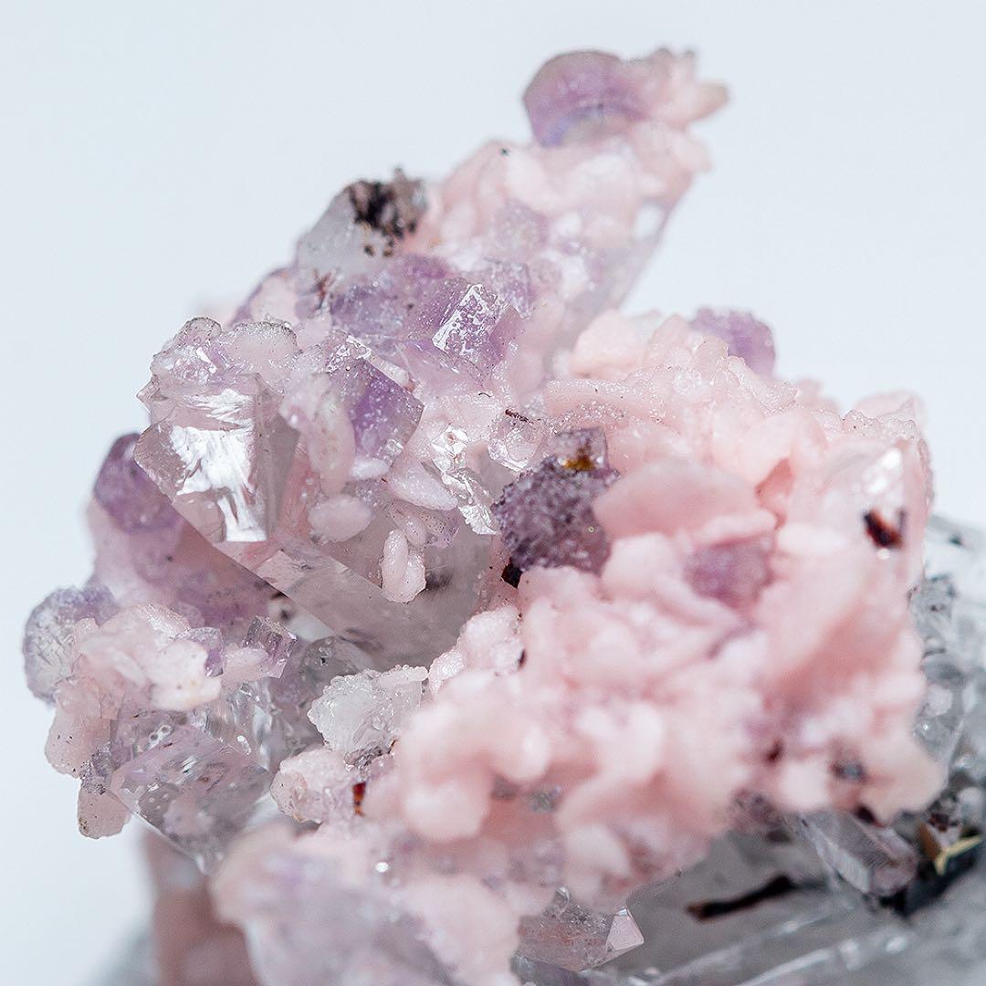 中国 ロードクロサイト フローライト 蛍石 天然石 原石 鉱物標本 鉱石 731