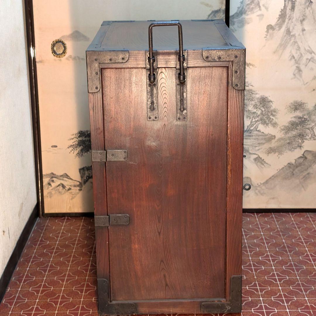 舟箪笥　帳場家具　時代家具　時代箪笥 骨董品　アンティーク　レトロ