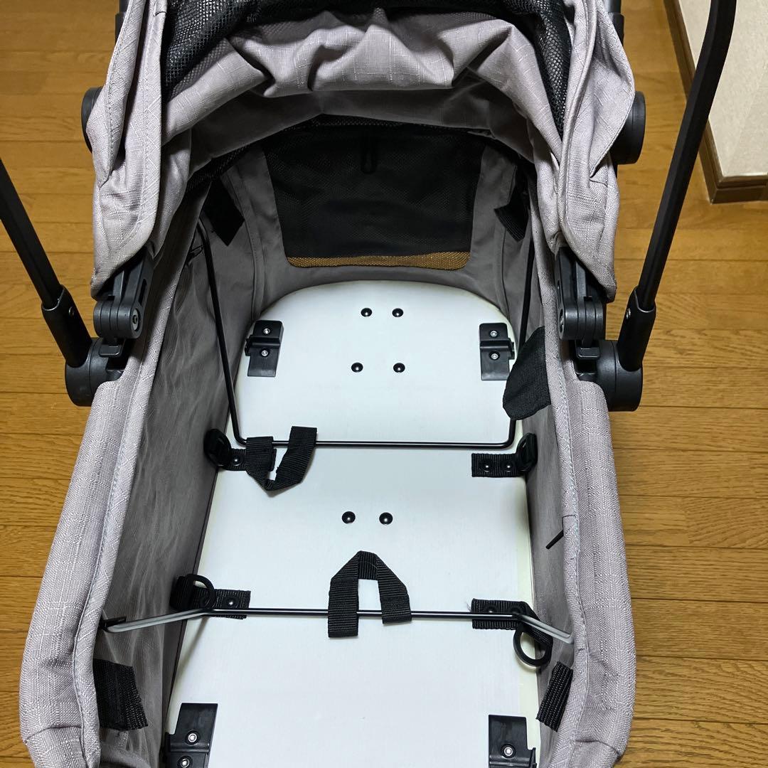 コンビ コムペット ルルテイル キャリー レンティキュラークラウズグレー　カート