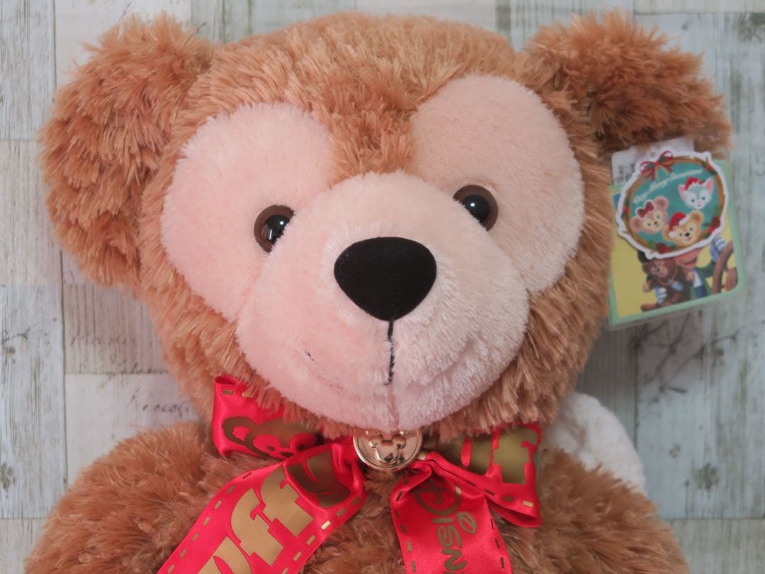 【厳選】タグ付き　クリスマス限定品　ダッフィー　ぬいぐるみＭ　東京ディズニーシー