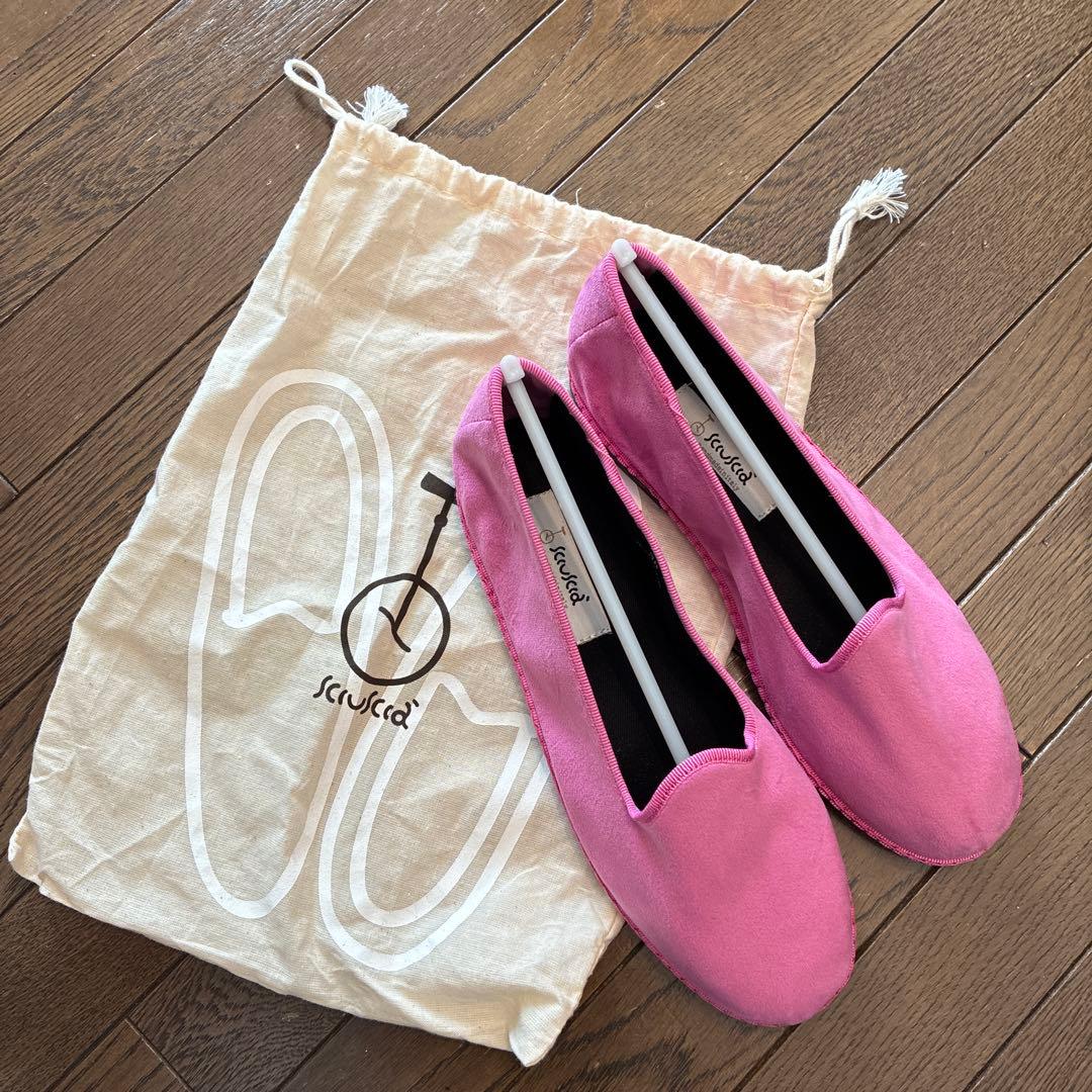 Sciuscia シューシャ　カンフーシューズ　ピンク　38