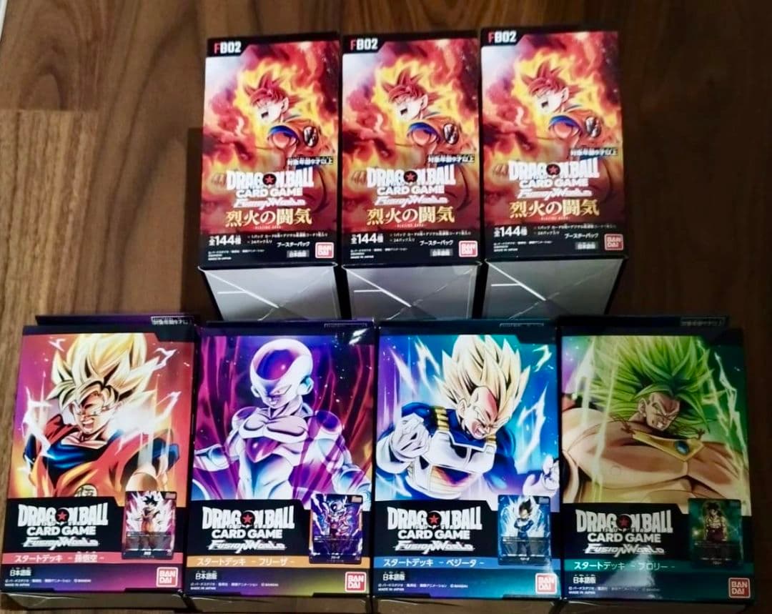 ドラゴンボール　烈火の闘気　フュージョンワールド　3box スタートデッキ