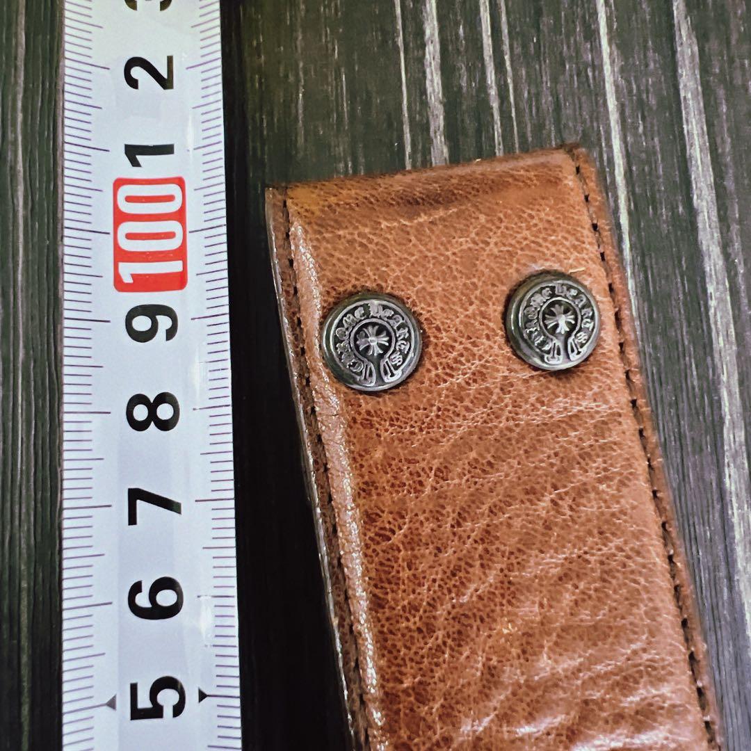 Y クロムハーツ レザーベルト 黒・白・茶