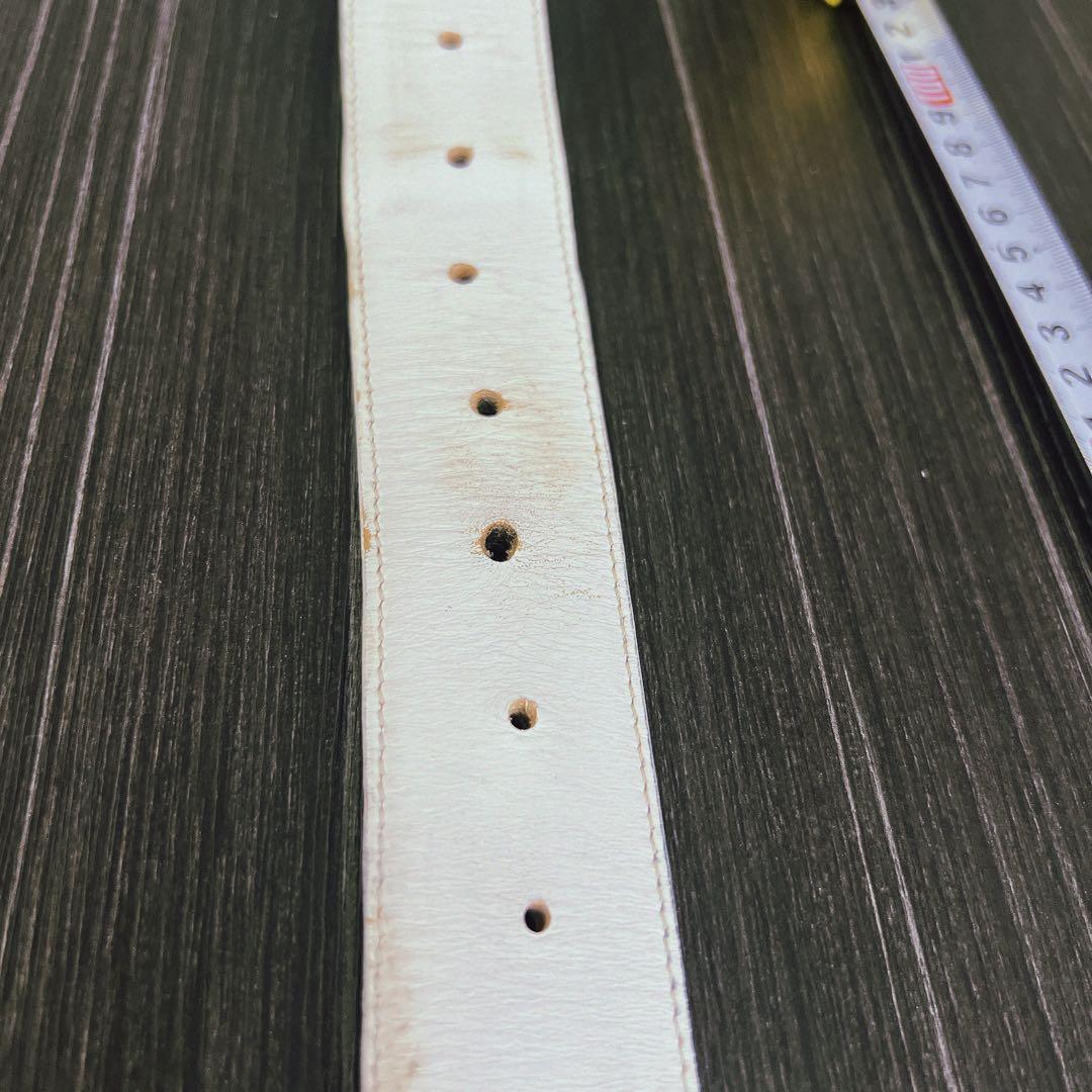 Y クロムハーツ レザーベルト 黒・白・茶