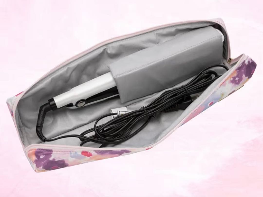 現行品/耐熱収納袋付き クレイツ　 ヴィエールS ブラシヘアアイロン