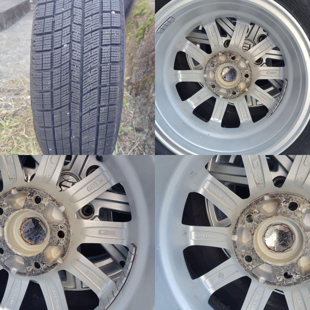 195/65R15 6J 114.3/5H ET50 2022年製中古セット