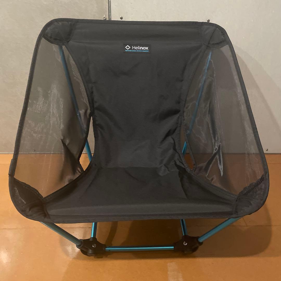 美品 Helinox ヘリノックス グラウンドチェア bk ブラック