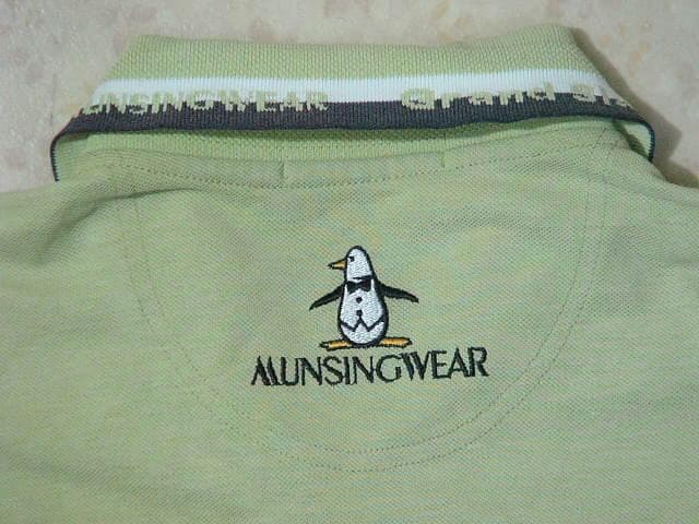 36752 マンシングウエア　メンズ　ポロシャツ　黄緑色　NA