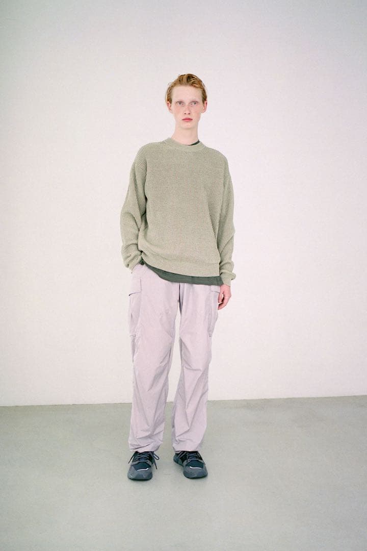 トップス AURALEE HEMP RIB KNIT BIG P/O