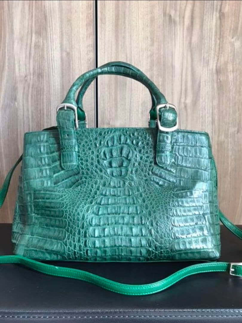 最後のお値下げ！クロコダイル　2wayハンドバッグ