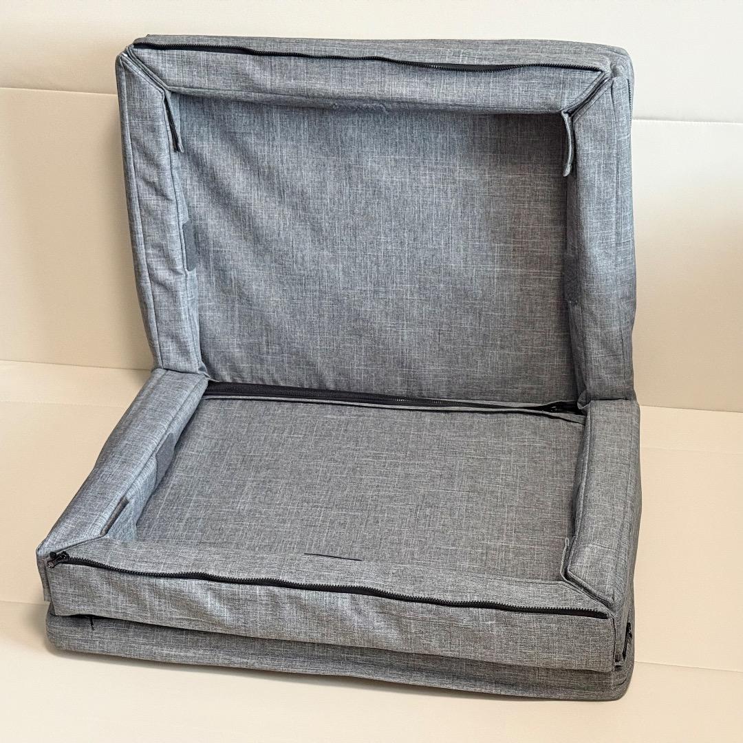 【美品】ベビーベッド farska コンパクトベッド フリー メランジブラウン