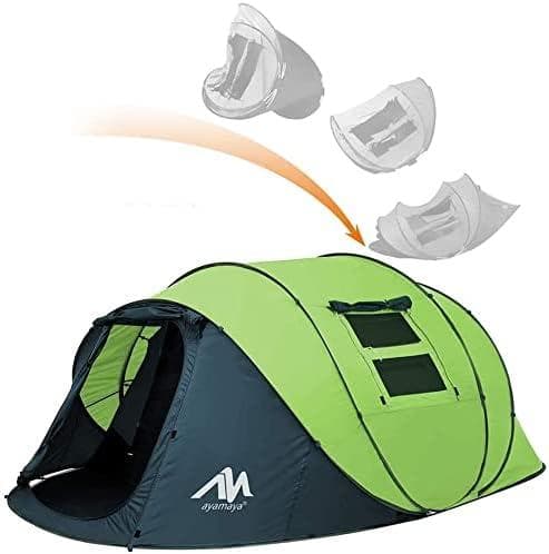 ayamaya ポップアップテント 4人～6人用 アップルグリーン