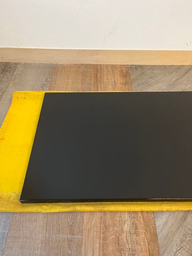 美品 茶道具 輪島塗 黒真塗 長板 炉用 風炉用 壱双 共箱 木製漆器