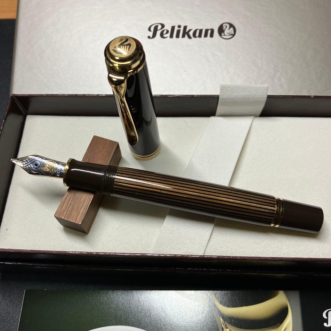 ペリカンM800 ブラウンブラック　中字　 試筆程度の美品