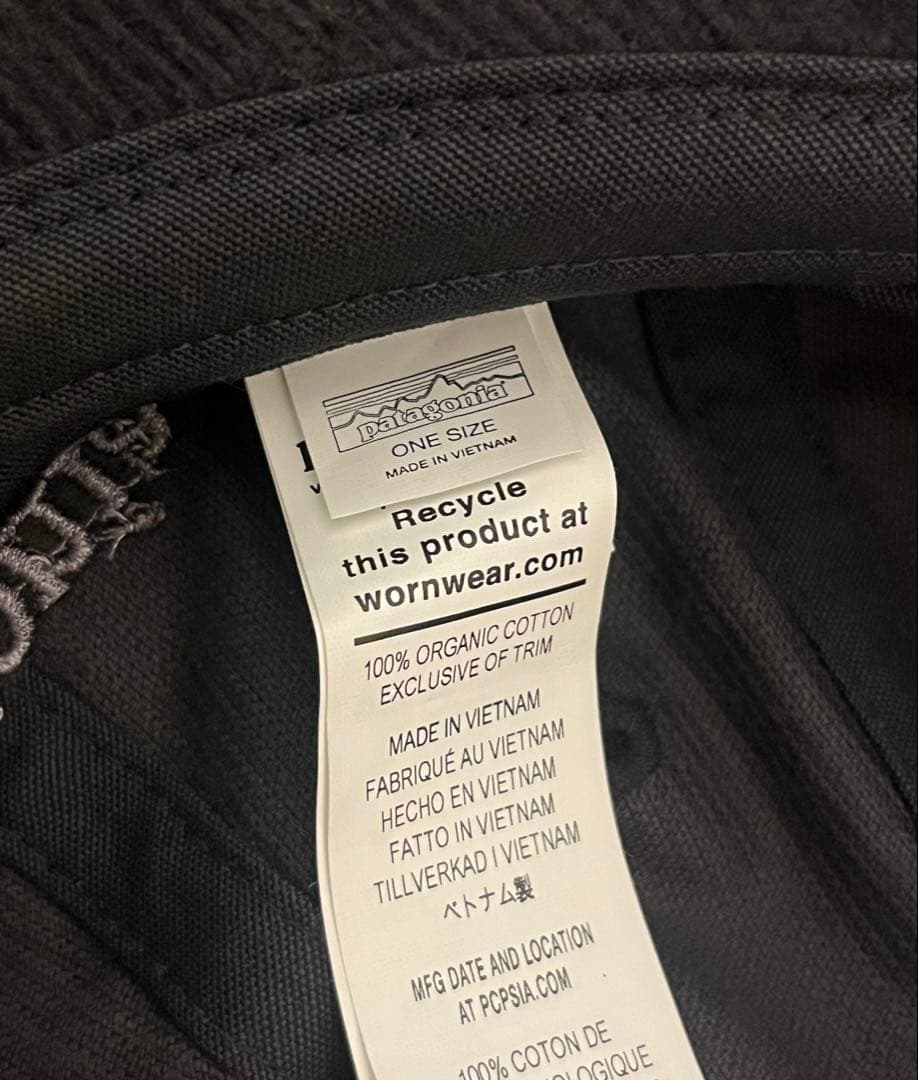 新品 Patagonia パタゴニア コーデュロイ ブラック 黒 キャップ