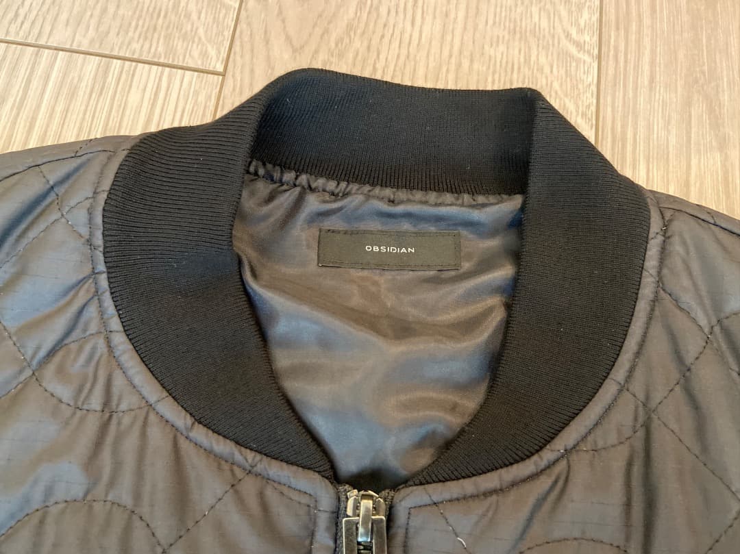 OBSIDIAN/オブシディアン　キルティングダウンブルゾン