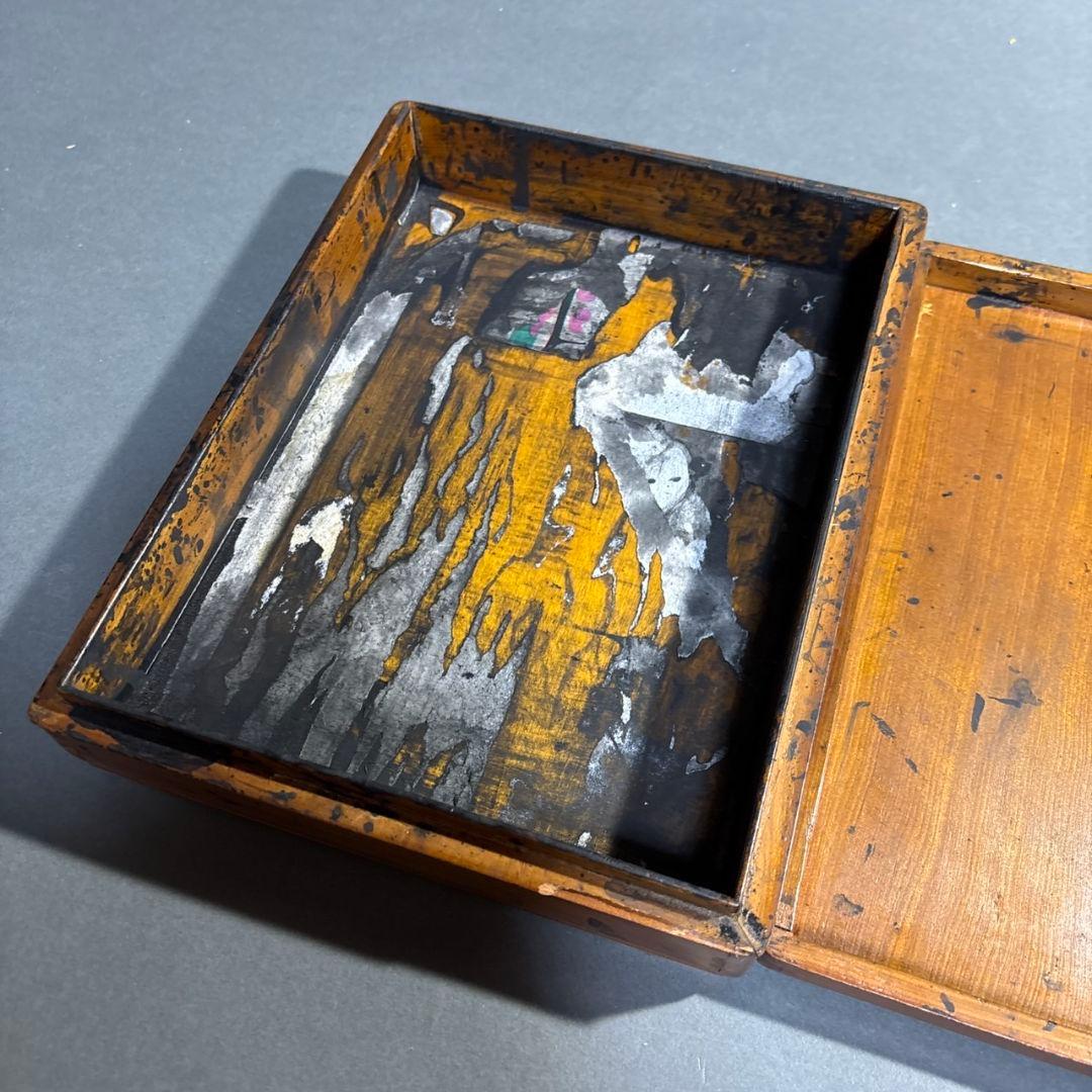 硯箱　台湾　象嵌