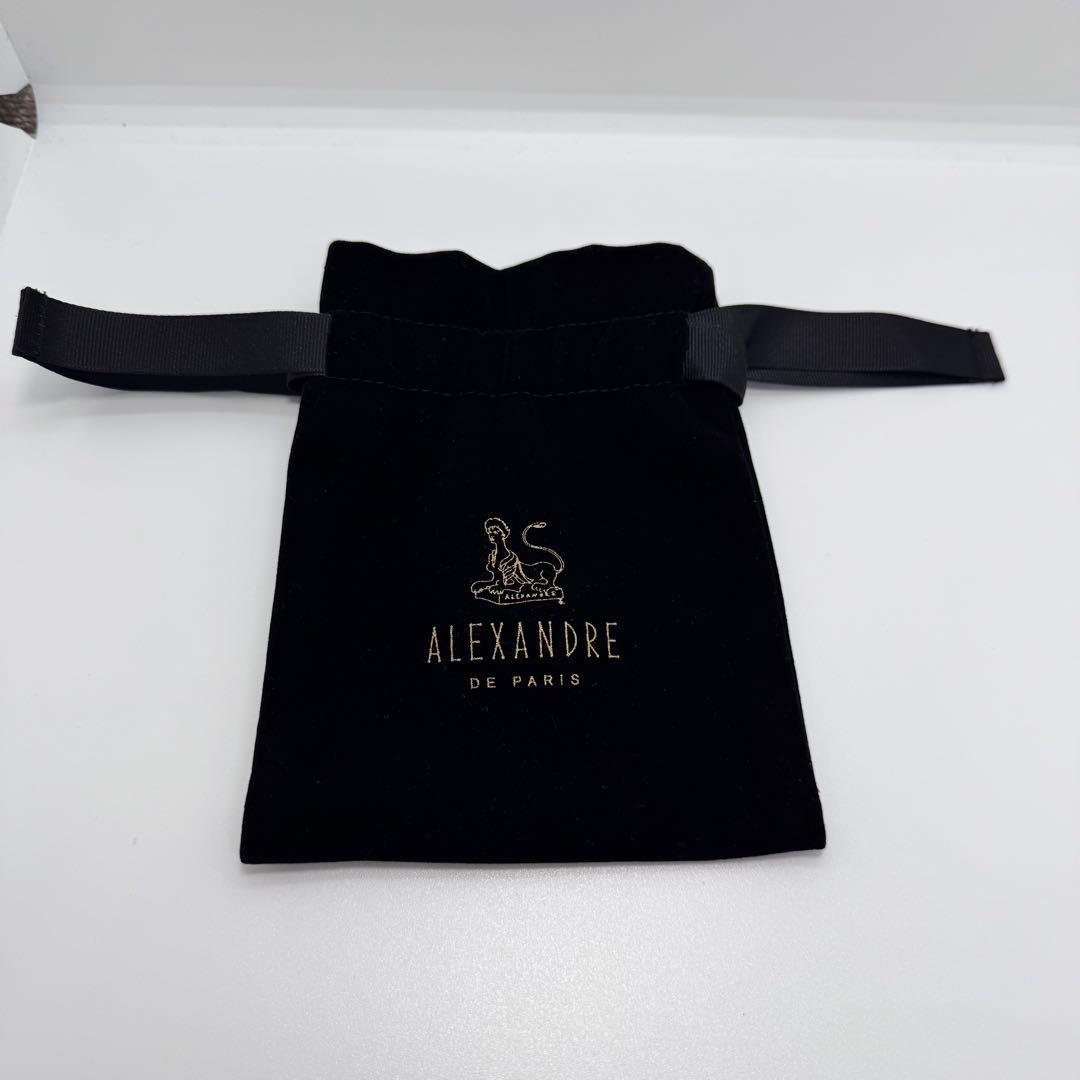 【極美品】アレクサンドルドゥパリ　カメリア　バレッタ