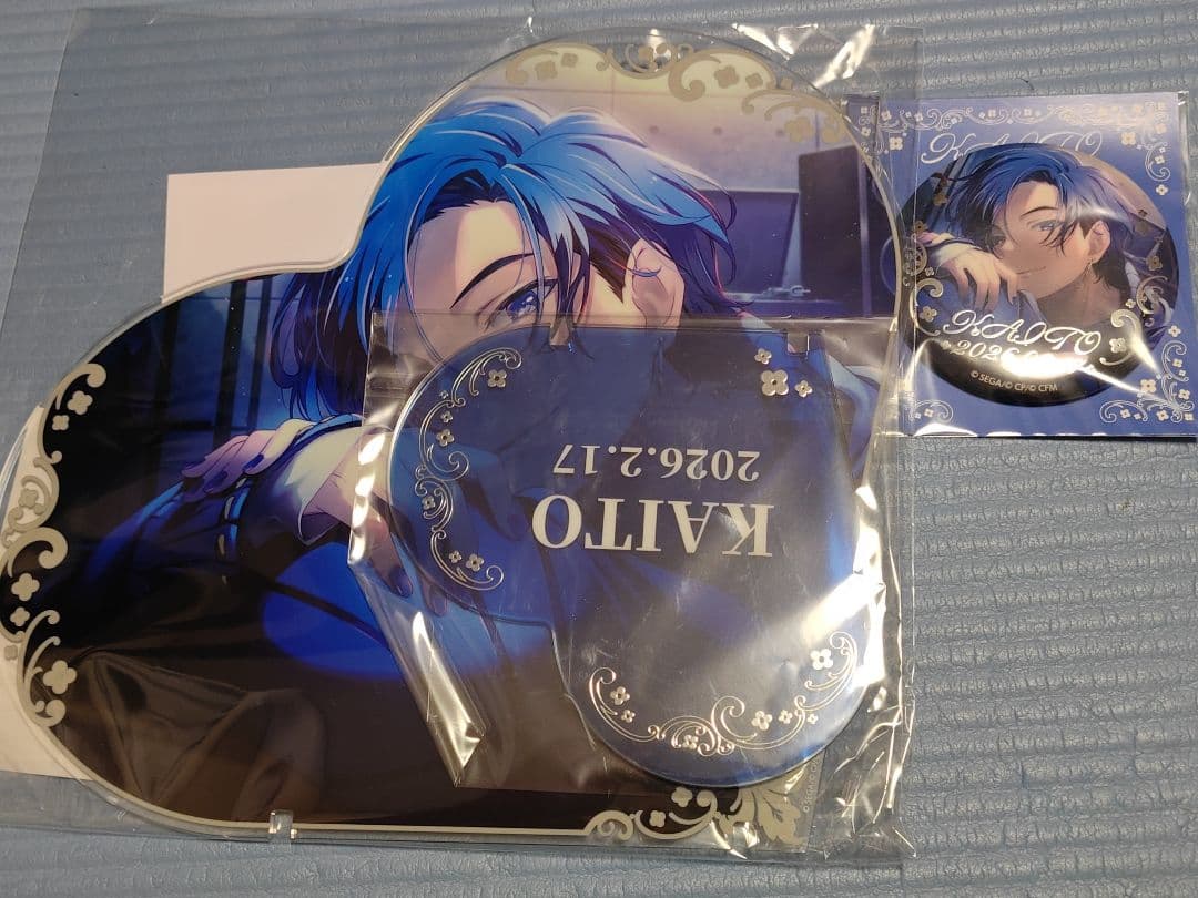 プロセカ KAITO はぴこれ BIGアクリルパネル 缶バッジ