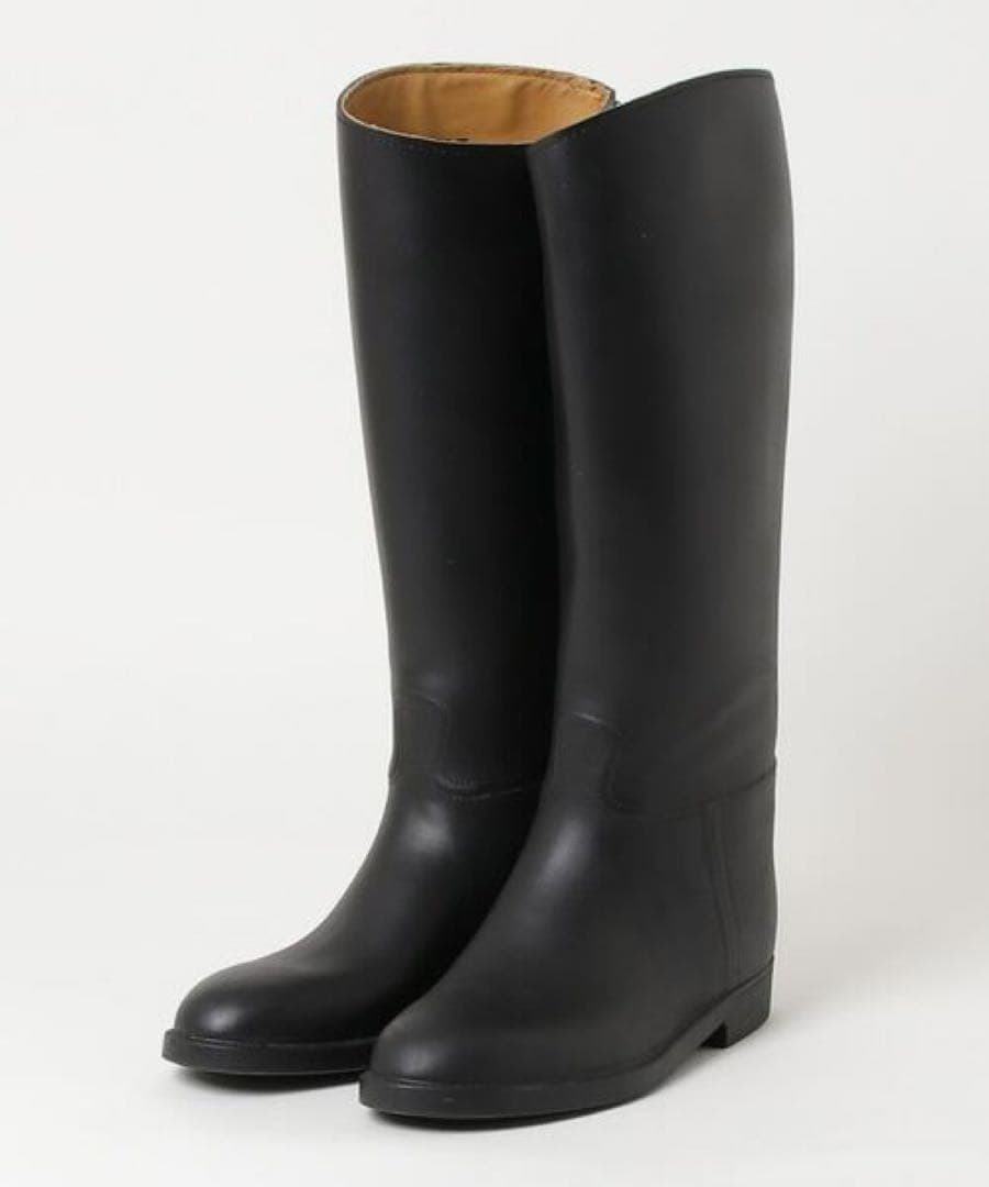 AIGLE エーグル　ブラックロングブーツ　長靴　ジョッキーブーツ