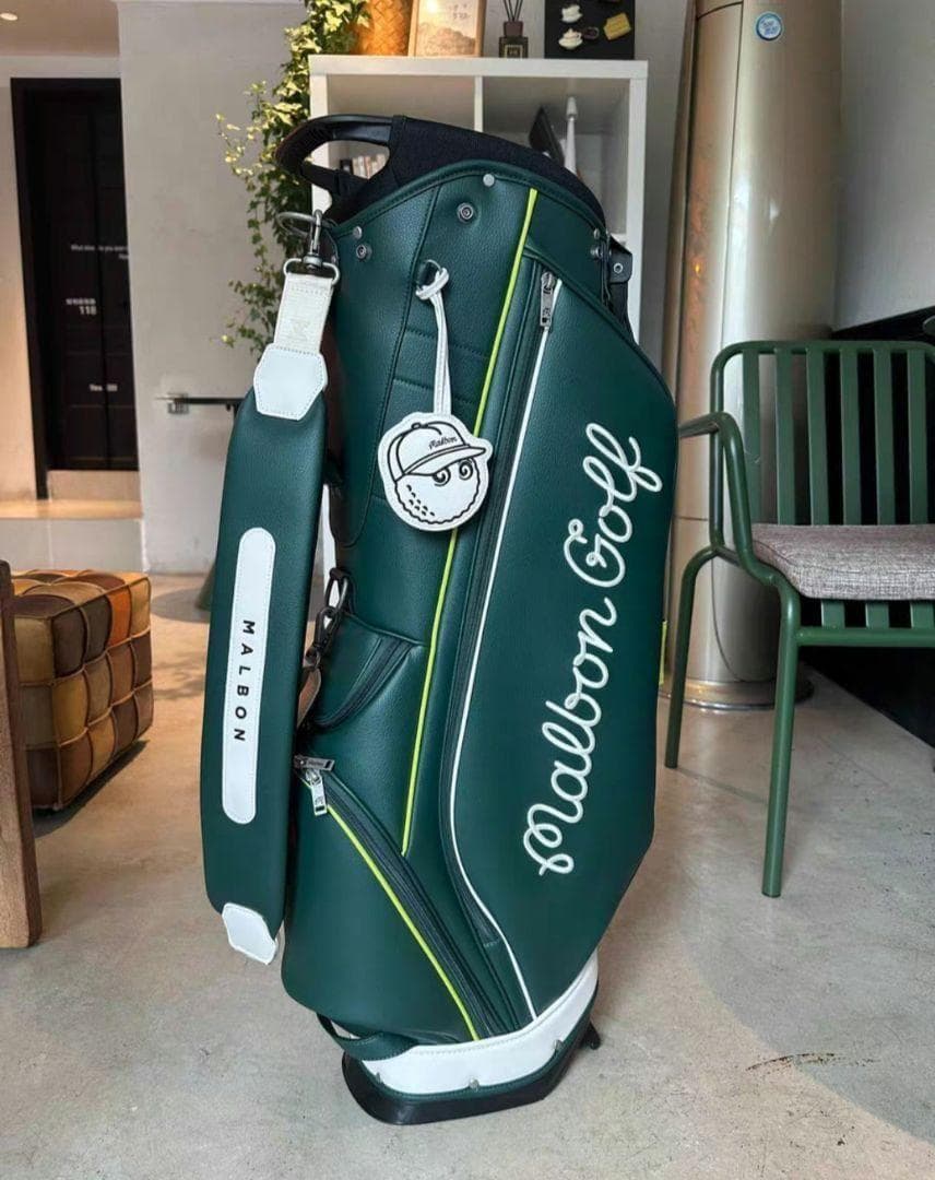 マルボンゴルフ キャディバッグ Malbon Golf　スタンドバッグ 緑色