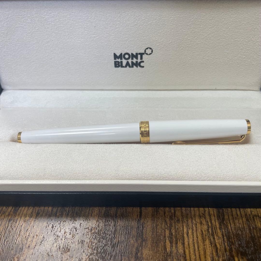 ☆即筆記可☆モンブラン PIX　ローラーボール　キャップ式　ホワイト　水性