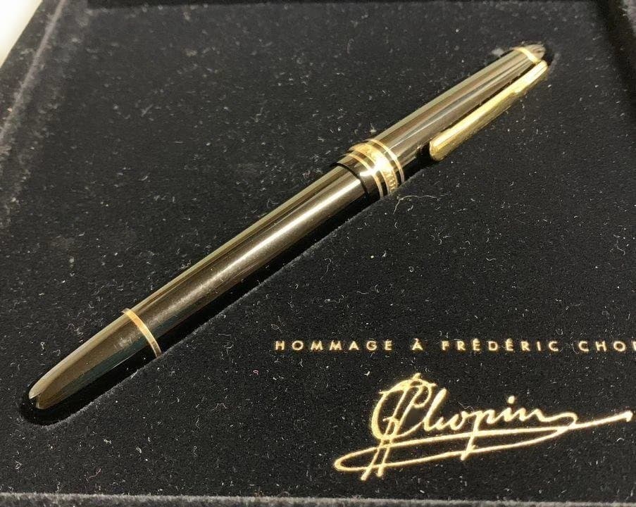 MONTBLANC マイスターシュテュック 万年筆 ペン先14K ショパンCD付