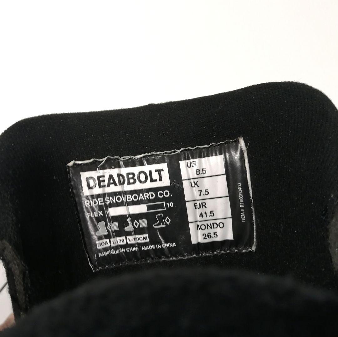 スノーボードブランドブーツメンズ RIDE DEADBOLT 26.5cm