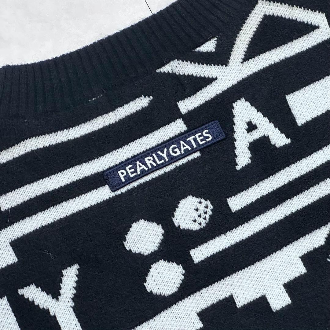 PEARLY GATES 2022年 ジャガードニット 総柄 サイズ6