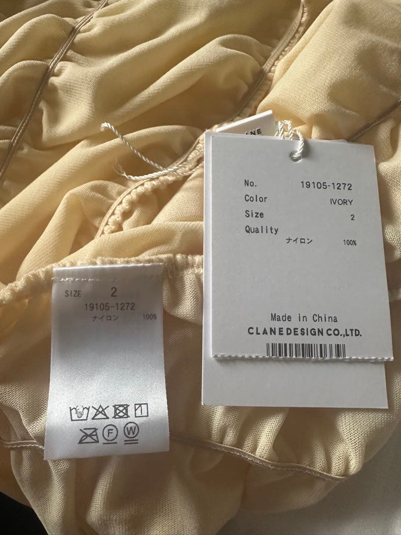 トップス CLANE SHIRRING CAMI TOPS 2