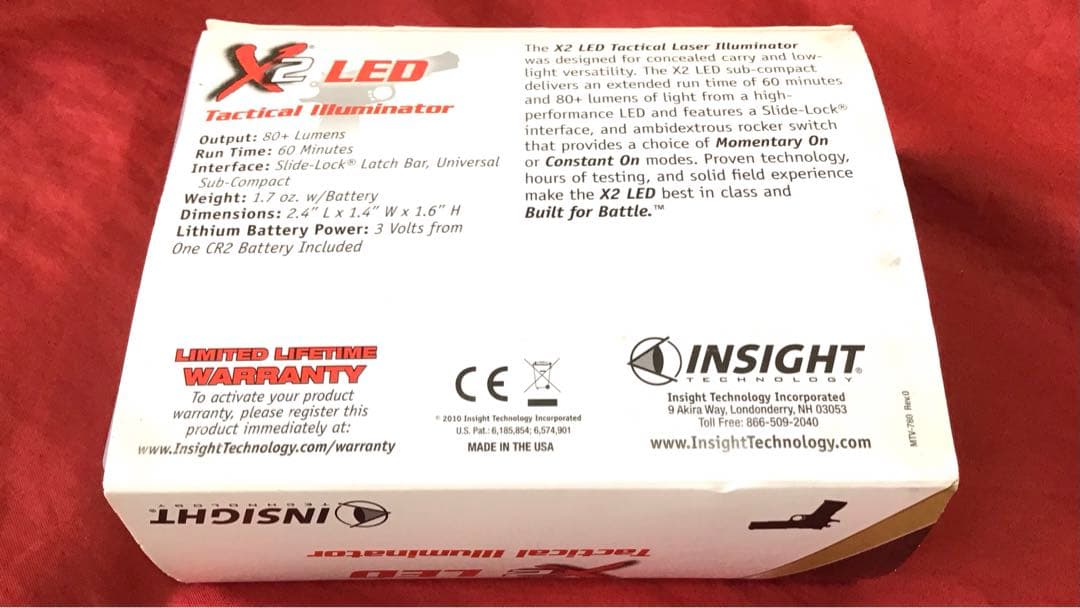 インサイトテクノロジー製　実物X2 LEDライト　新品