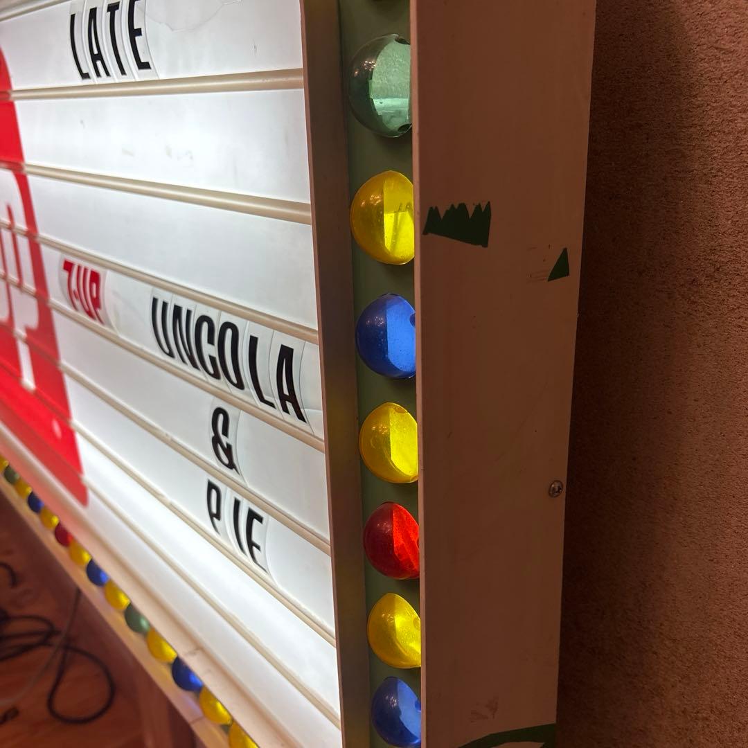 宝物！　60s 70s セブンアップ　メニューボード　看板　ネオンサイン　7up