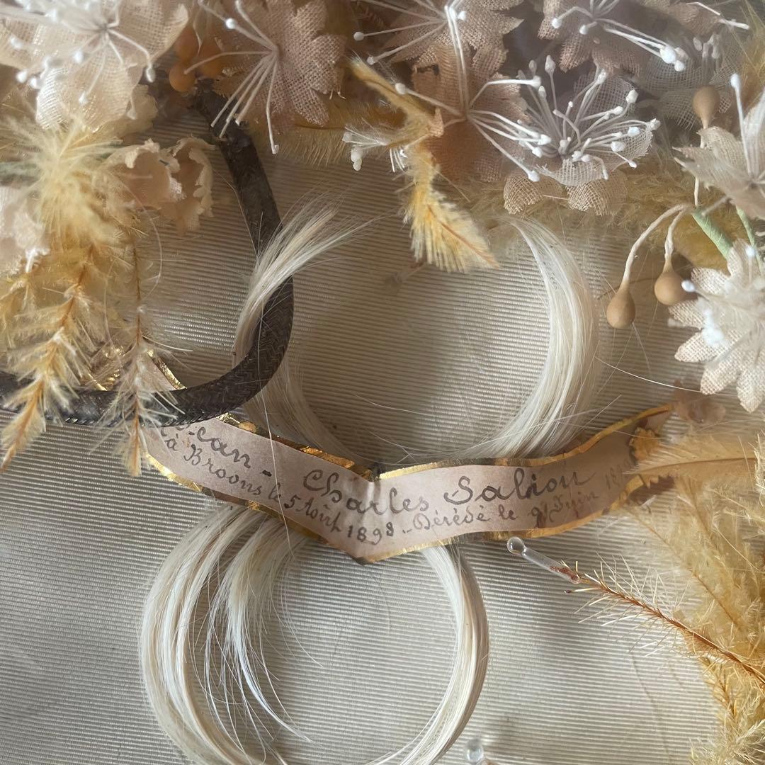 19世紀アンティークルリケール遺髪物