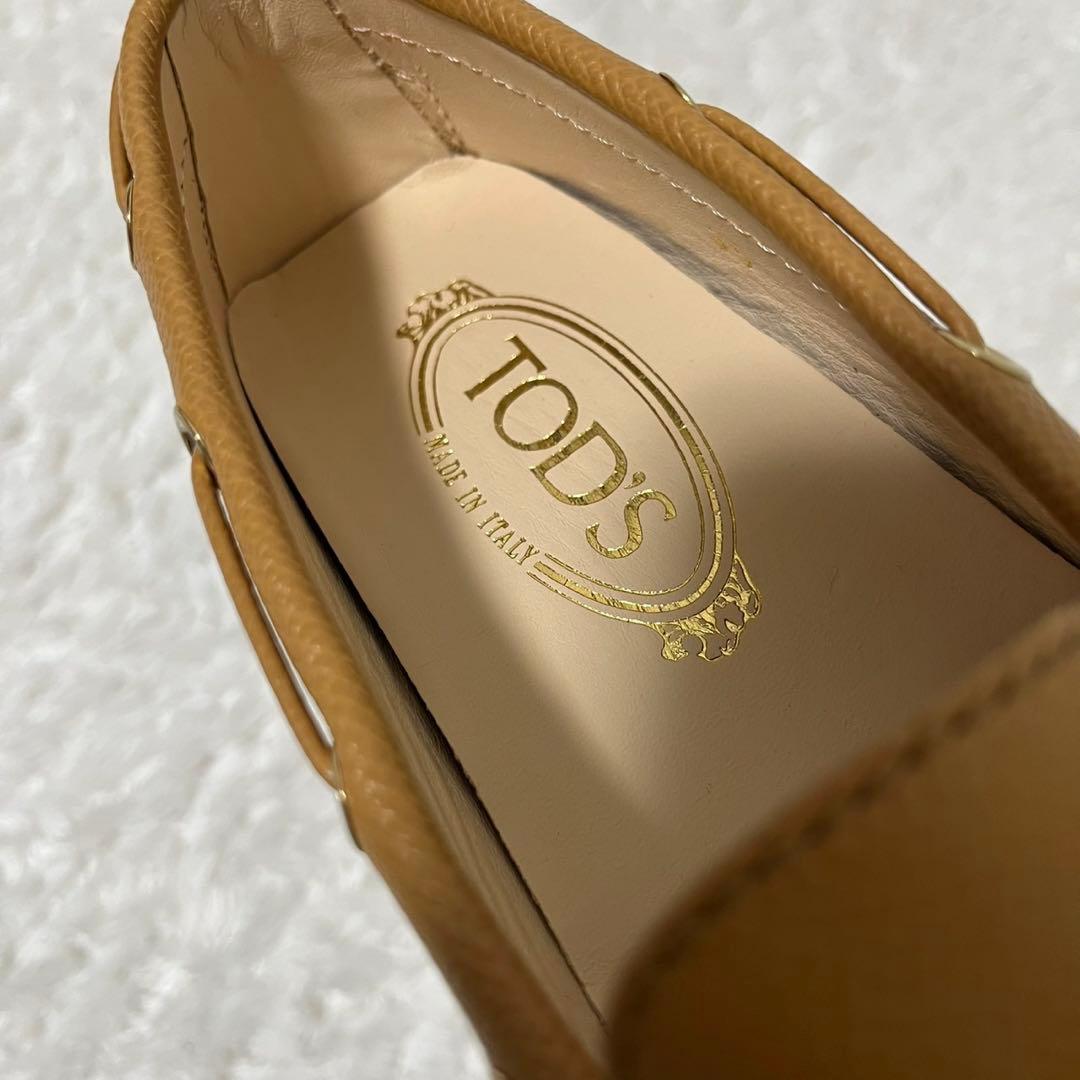 未使用級Tod’s トッズ ドライビングシューズ ゴンミーニ サフィアーノレザー