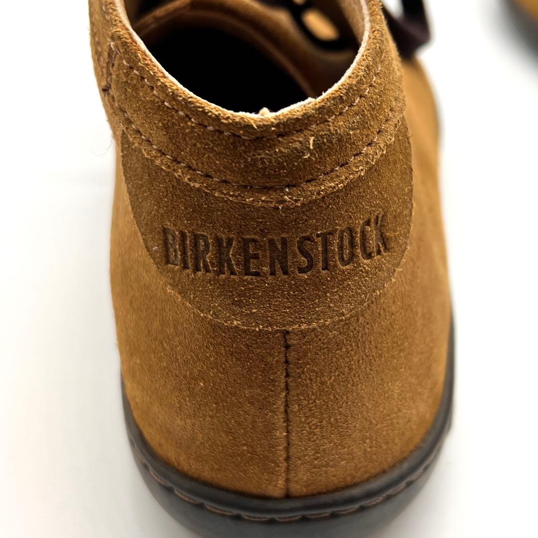 【美品】ビルケンシュトック 38 24.5 スカルバ ミドル 本革 スエード