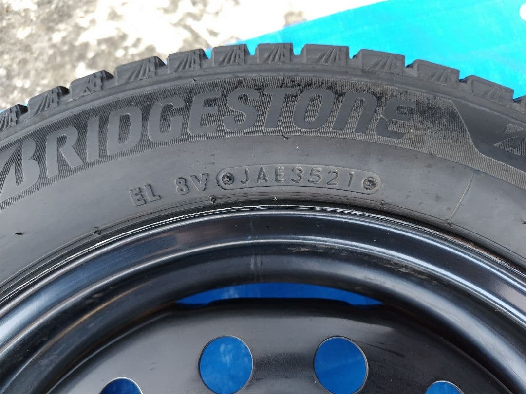 155/65R14【1/2】スタッドレスタイヤ・鉄ホイール付、2分割の内の2本