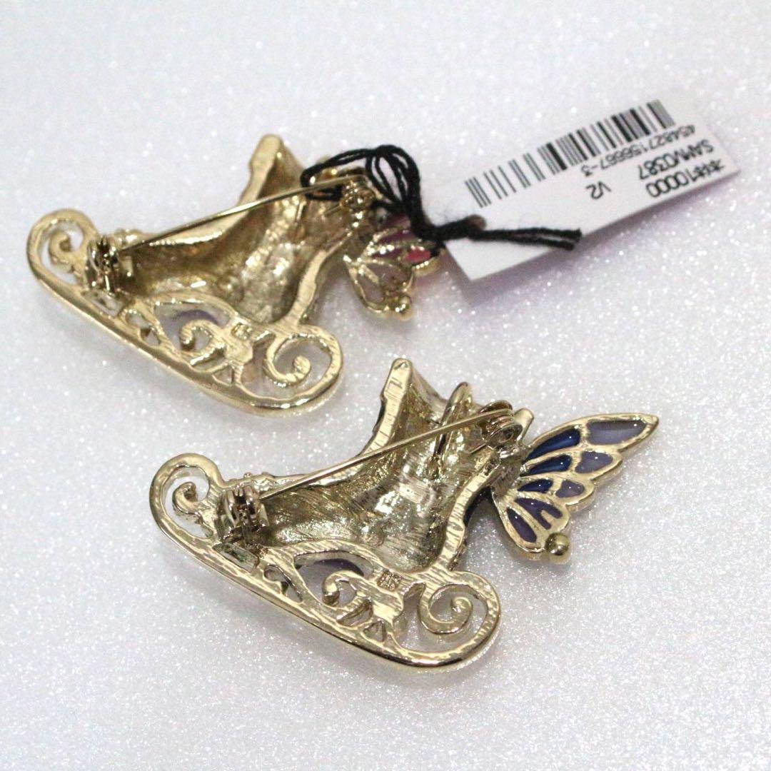 アナスイ　スケート靴　ブローチ　新品未使用　2個セット