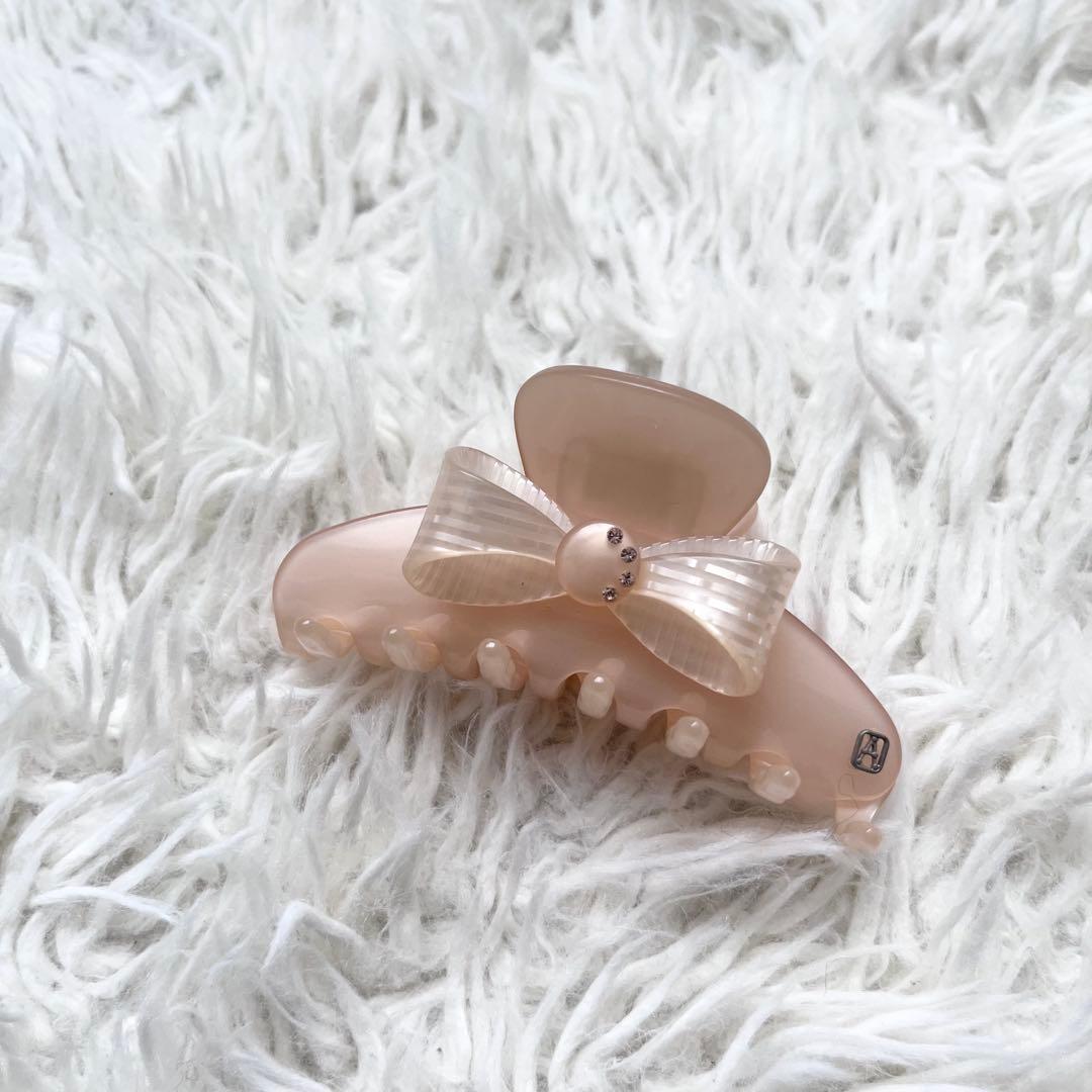 Alexandre De Paris ヘアクリップ リボン ラインストーン